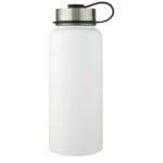 Supra 1 L copper vacuum insulated sport bottle with 2 lids – White front view
