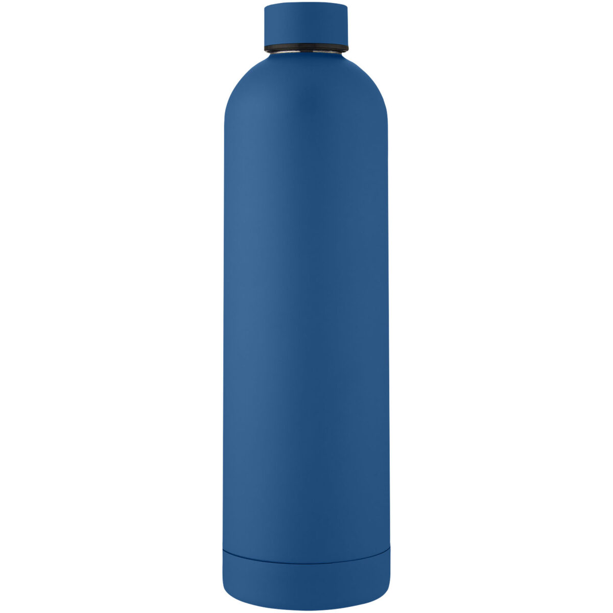 Spring 1 L copper vacuum insulated bottle – Tech blue front view