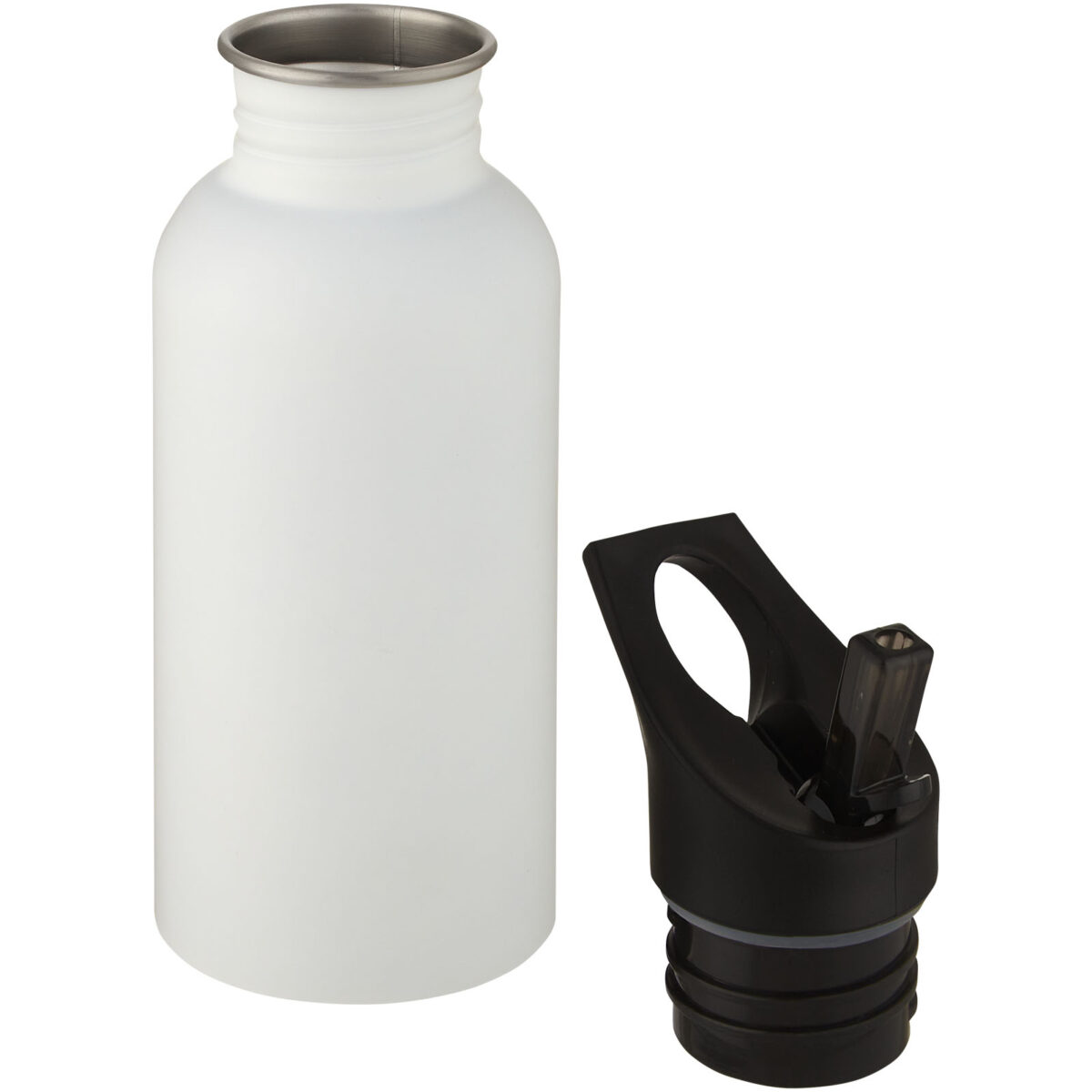 Lexi 500 ml stainless steel sport bottle – White extra view