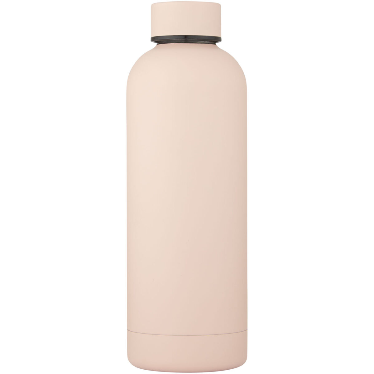 Spring 500 ml copper vacuum insulated bottle – Pale blush pink front view