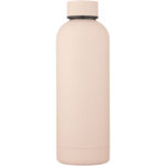 Spring 500 ml copper vacuum insulated bottle – Pale blush pink front view