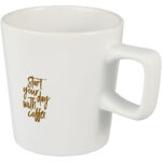 Ross 280 ml ceramic mug – White with logo