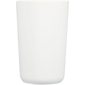 Perk 480 ml ceramic mug – White front view