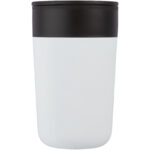 Nordia 400 ml double-wall recycled mug – White front view