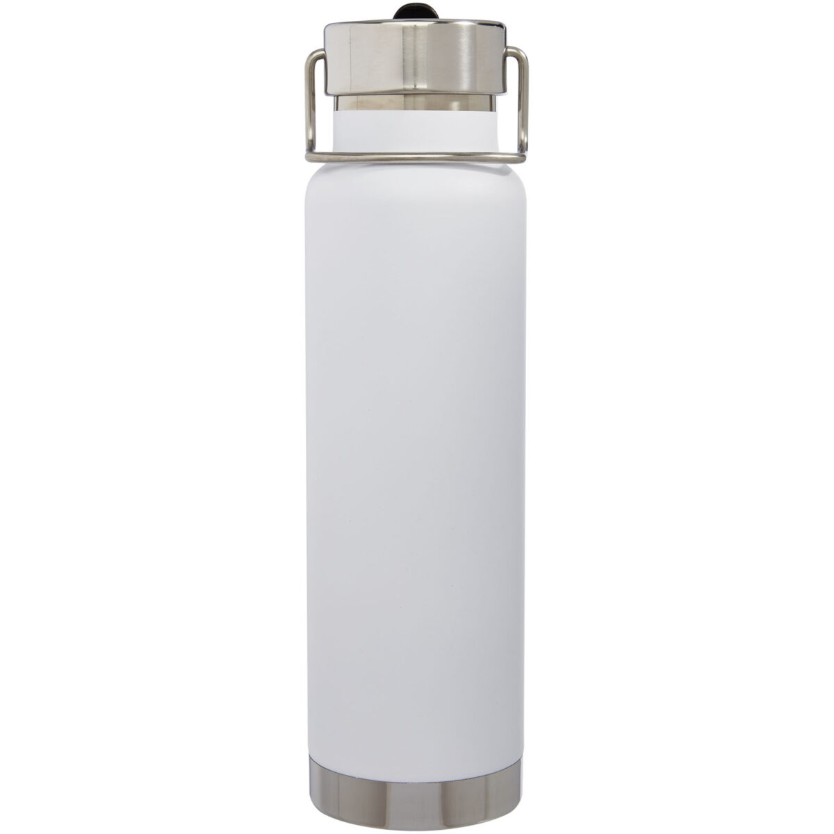 Thor 750 ml copper vacuum insulated sport bottle – White front view