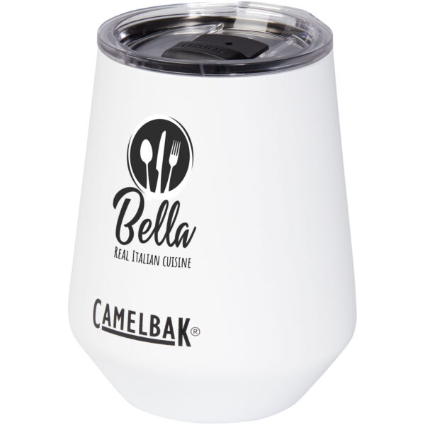 CamelBak® Horizon 350 ml vacuum insulated wine tumbler – White with logo