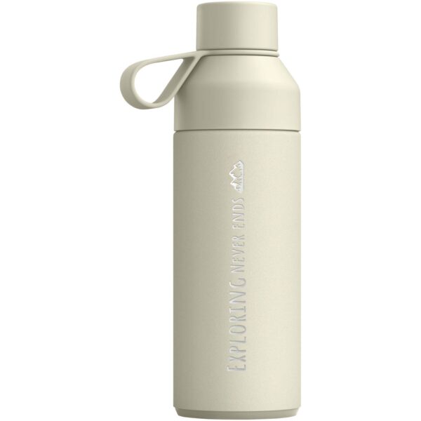 Ocean Bottle 500 ml vacuum insulated water bottle – Sandstone with logo