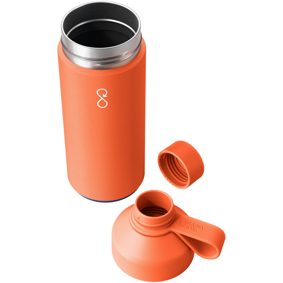 Big Ocean Bottle 1000 ml vacuum insulated water bottle – Sun Orange extra view