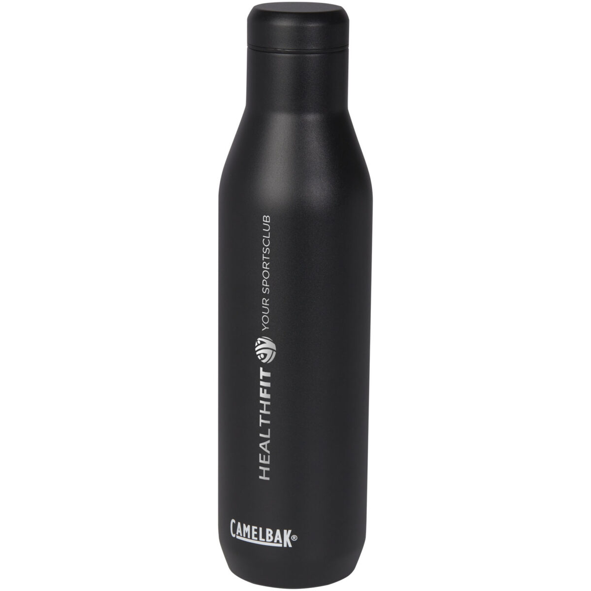 CamelBak® Horizon 750 ml vacuum insulated water/wine bottle – Solid black with logo