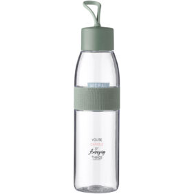 Mepal Ellipse 500 ml water bottle – Sage with logo