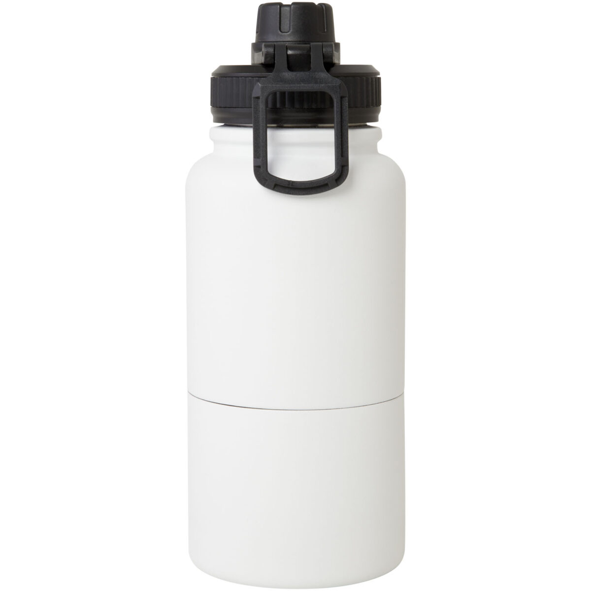 Dupeca 840 ml RCS certified stainless steel insulated sport bottle – White back view