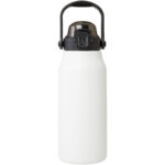Giganto 1600 ml RCS certified recycled stainless steel copper vacuum insulated bottle – White front view