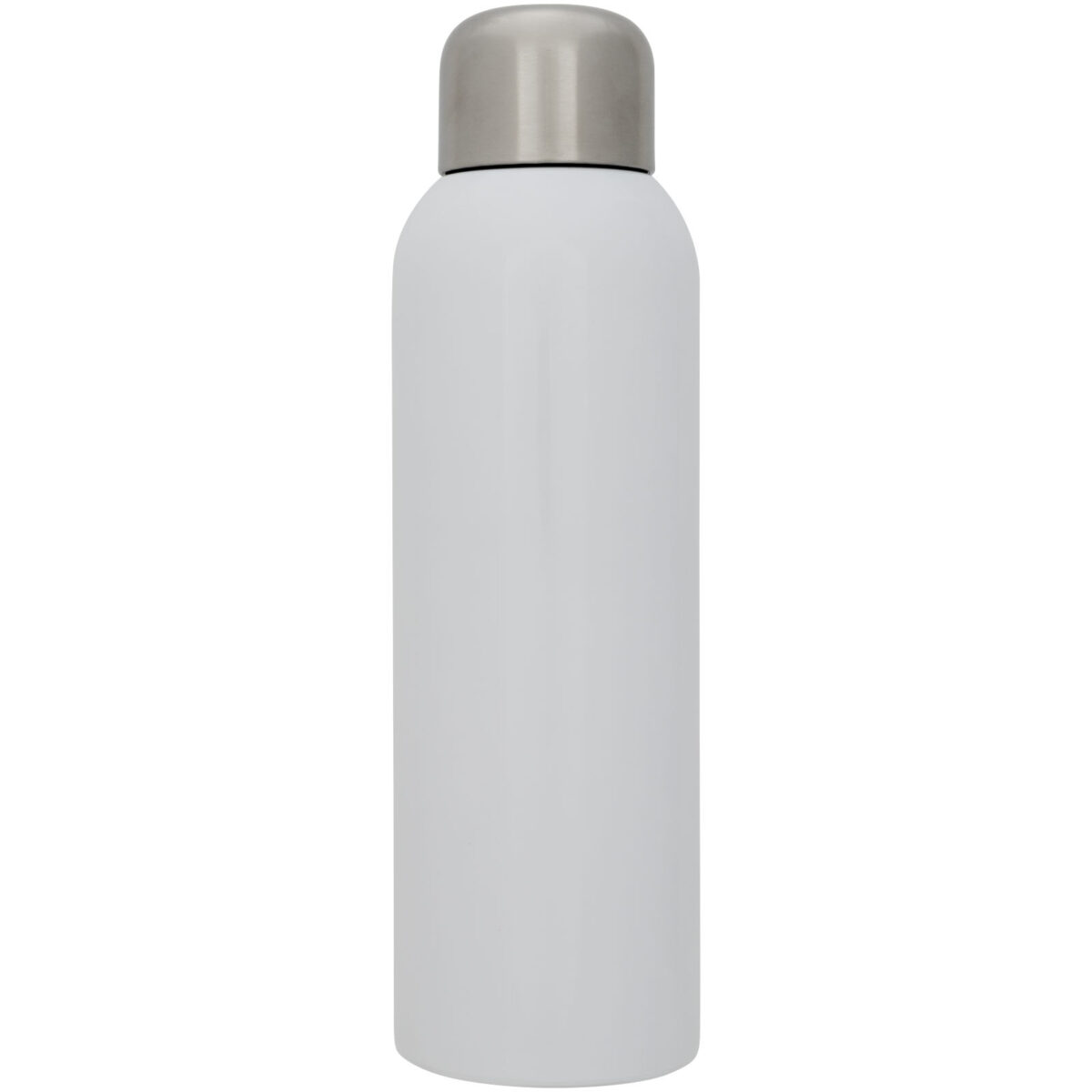 Guzzle 820 ml RCS certified stainless steel water bottle – White front view