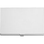 Shanghai business card holder – Silver front view
