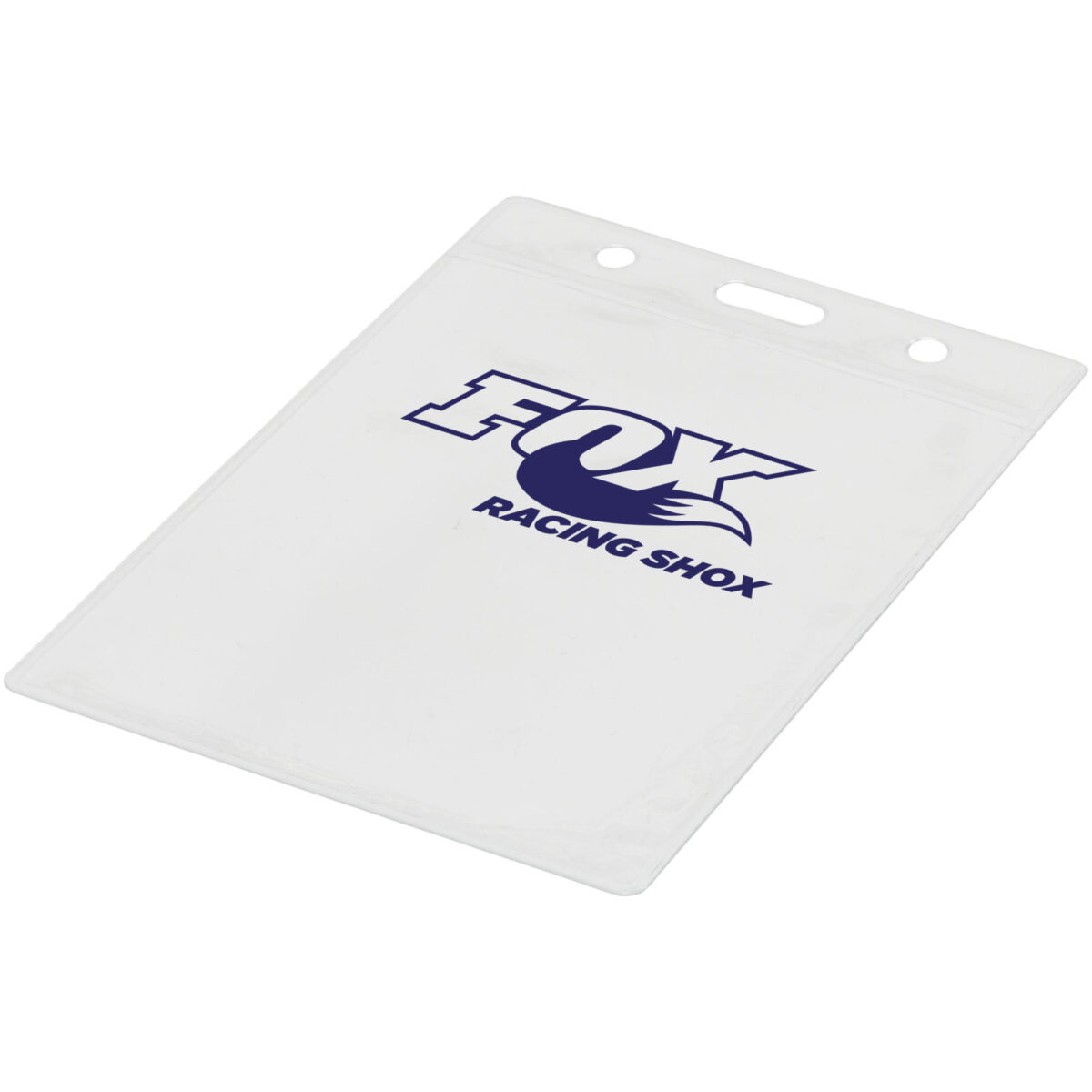 Lorenzo badge holder – Transparent clear with logo