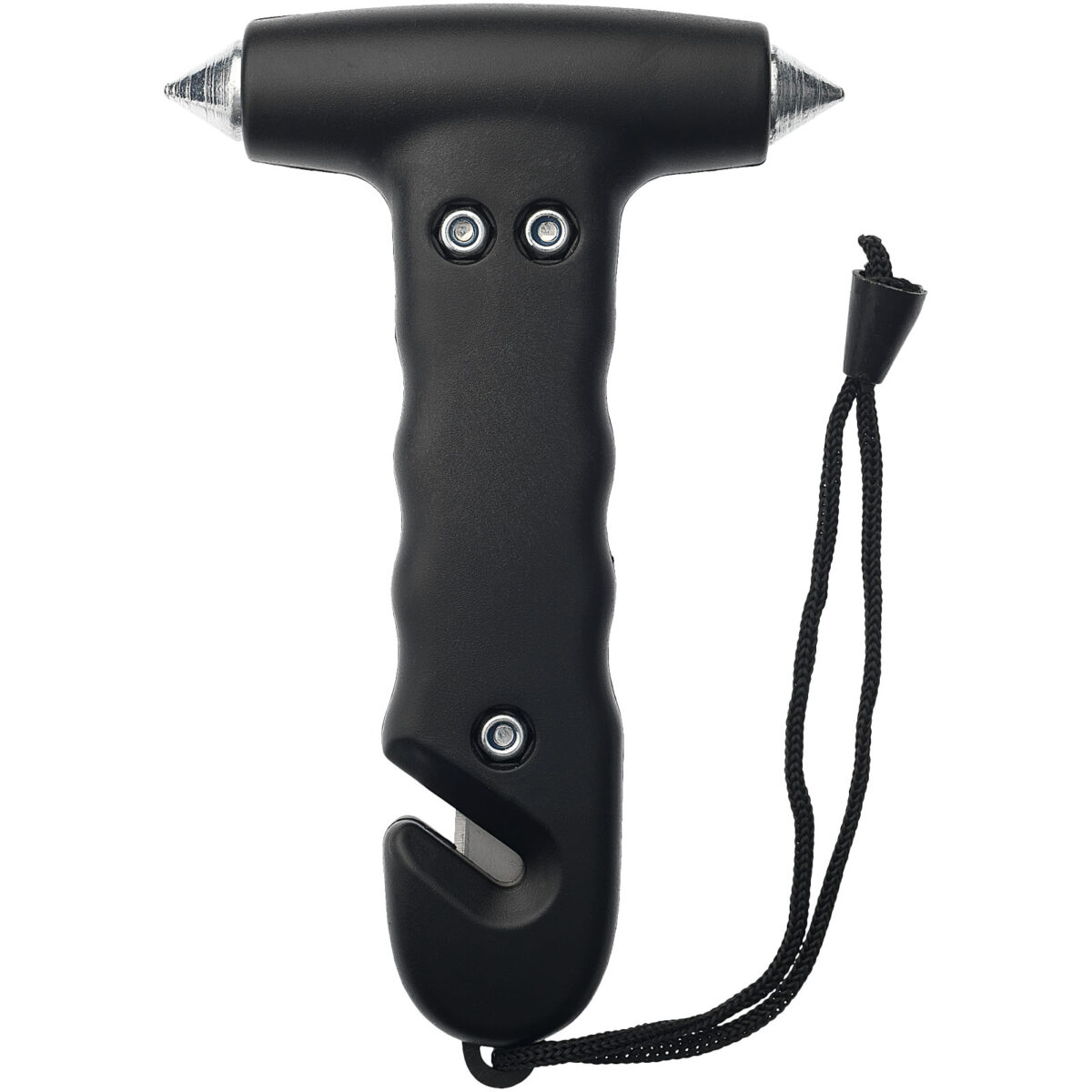 Pitlane emergency hammer – Solid black front view