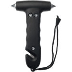 Pitlane emergency hammer – Solid black front view