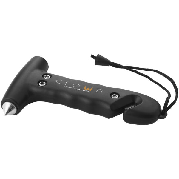 Pitlane emergency hammer – Solid black with logo