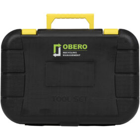 Sounion 16-piece tool box – Solid black with logo