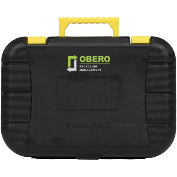 Sounion 16-piece tool box – Solid black with logo