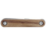 Fixie 8-function wooden bicycle multi-tool – Wood front view