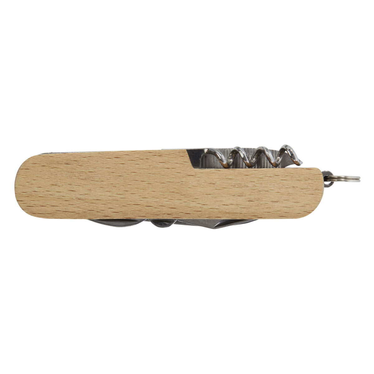 Richard 7-function wooden pocket knife – Natural front view