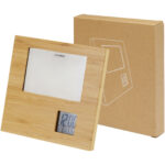 Sasa bamboo photo frame with thermometer – Natural extra view
