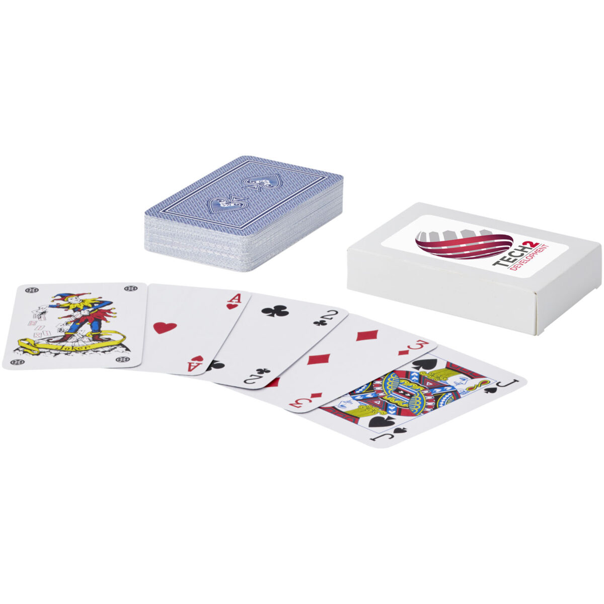 Ace playing card set – White with logo