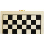 King wooden chess set – Natural front view