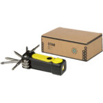 Octo 8-in-1 RCS recycled plastic screwdriver set with torch – Yellow extra view