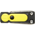Octo 8-in-1 RCS recycled plastic screwdriver set with torch – Yellow front view