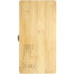 Rivet 19-piece bamboo/recycled plastic tool set – Natural back view