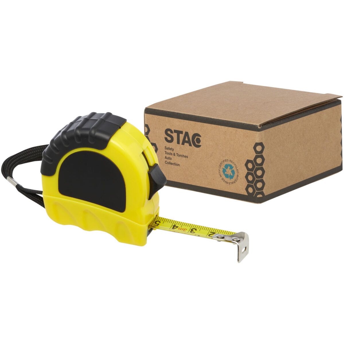 Rule 3-metre RCS recycled plastic measuring tape – Yellow extra view