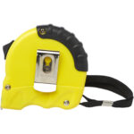 Rule 5-metre RCS recycled plastic measuring tape – Yellow back view