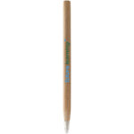 Arica wooden ballpoint pen (black ink) – Natural with logo
