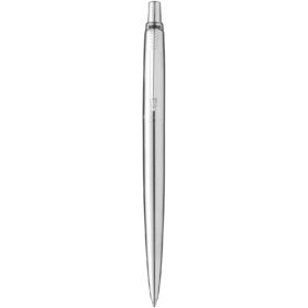 Parker Jotter ballpoint pen (black ink) – Steel front view