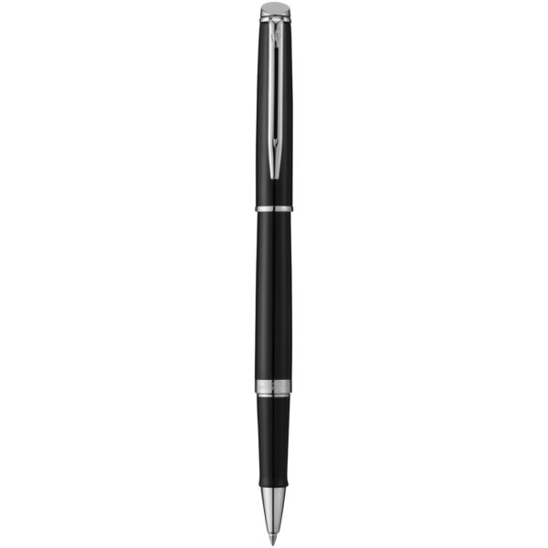 Waterman Hémisphère rollerball pen (black ink) – Solid black front view