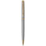 Waterman Hémisphère ballpoint pen (blue ink) – Silver front view