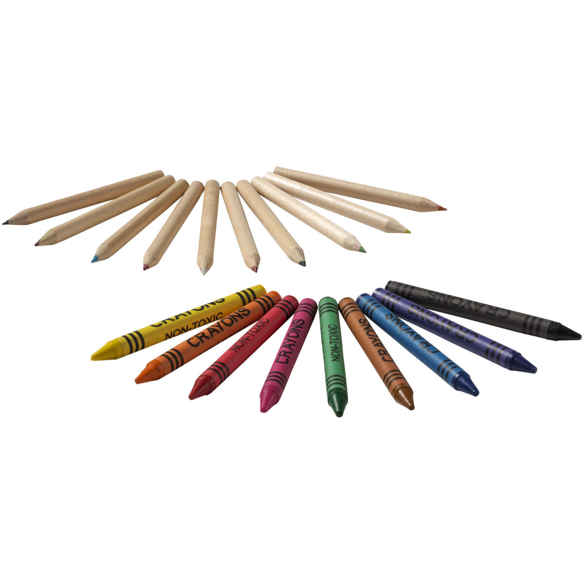 Lucky 19-piece coloured pencil and crayon set – Natural extra view