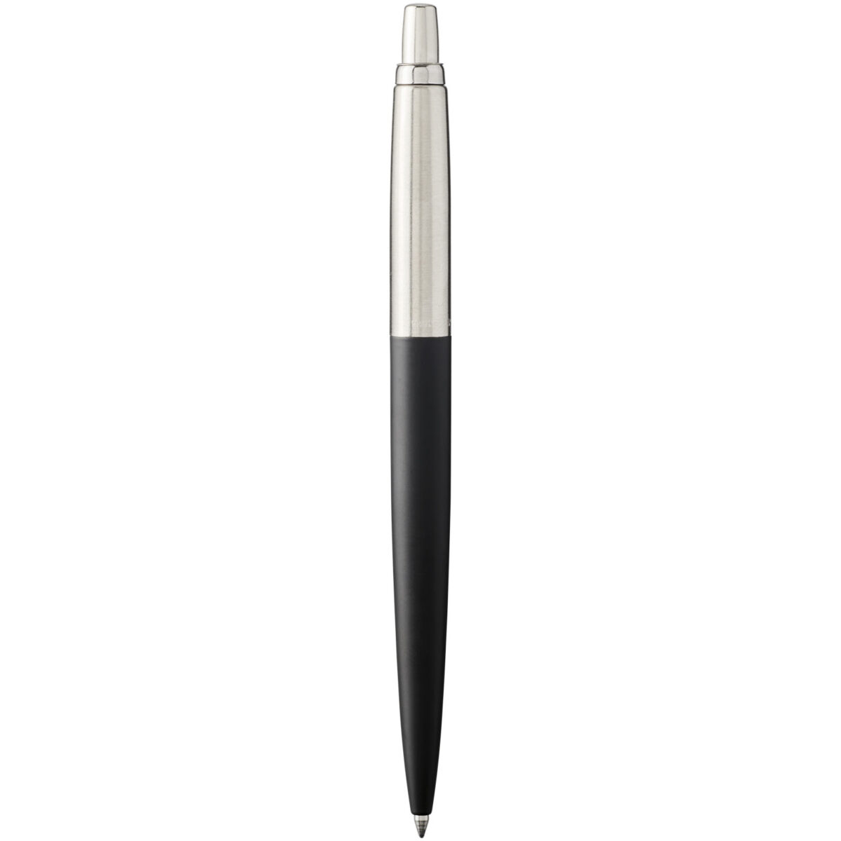 Parker Jotter Bond Street ballpoint pen (blue ink) – Solid black back view