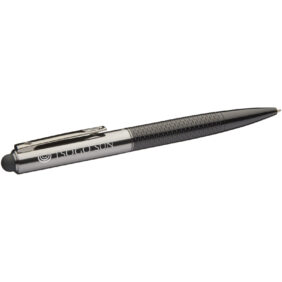 Dash stylus ballpoint pen (black ink) – Solid black with logo