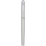 Andante duo pen gift set (black ink) – Silver front view
