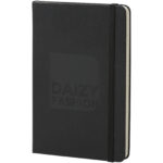 Moleskine Classic M hard cover notebook - ruled – Solid black with logo