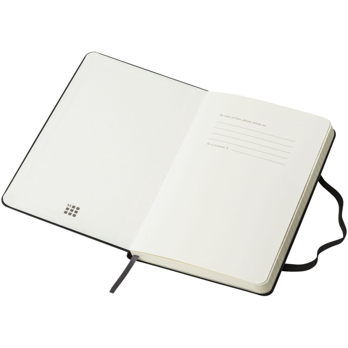 Moleskine Classic M hard cover notebook - ruled – Solid black extra view