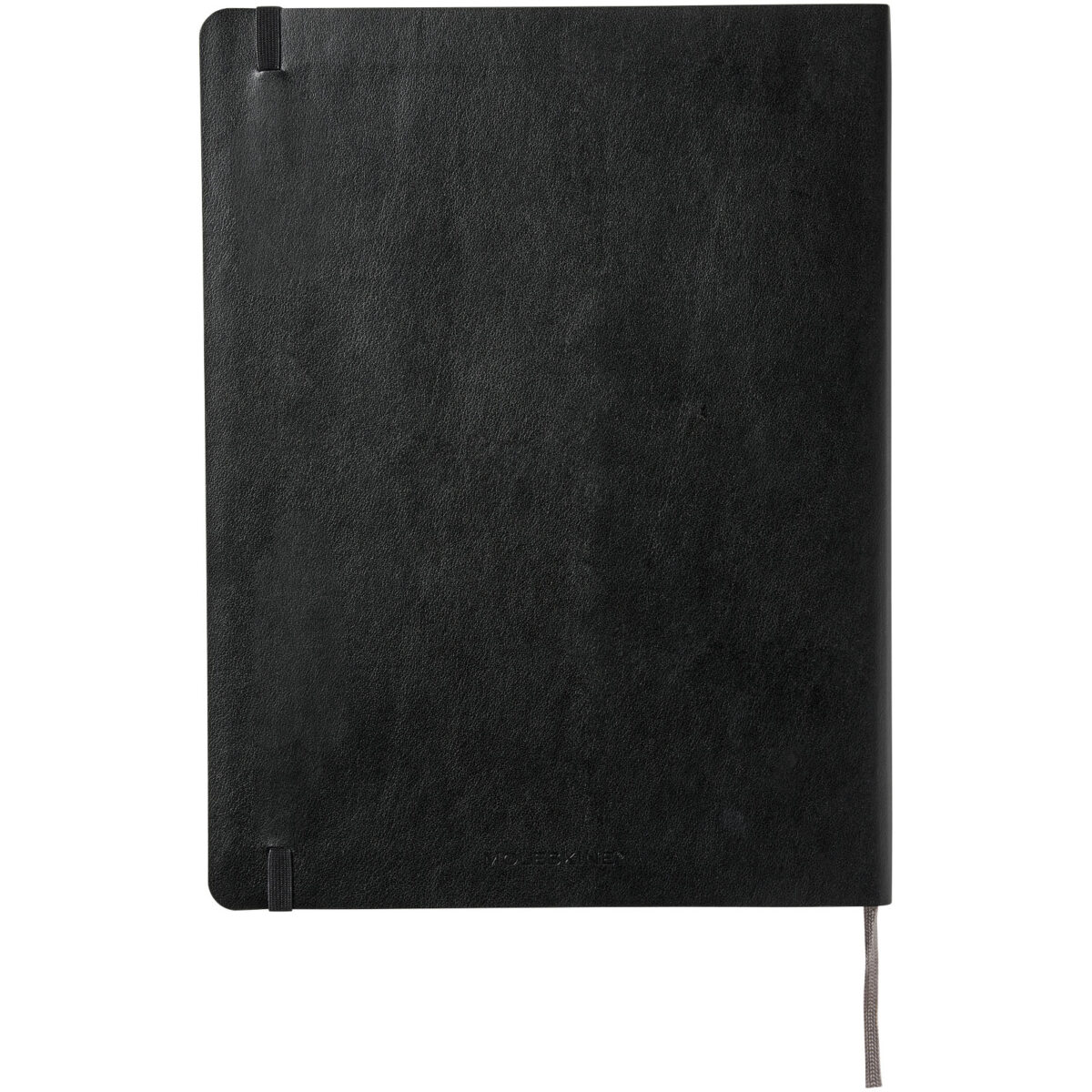 Moleskine Classic XL soft cover notebook - ruled – Solid black back view