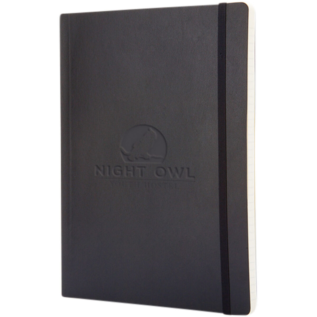 Moleskine Classic XL soft cover notebook - ruled – Solid black with logo