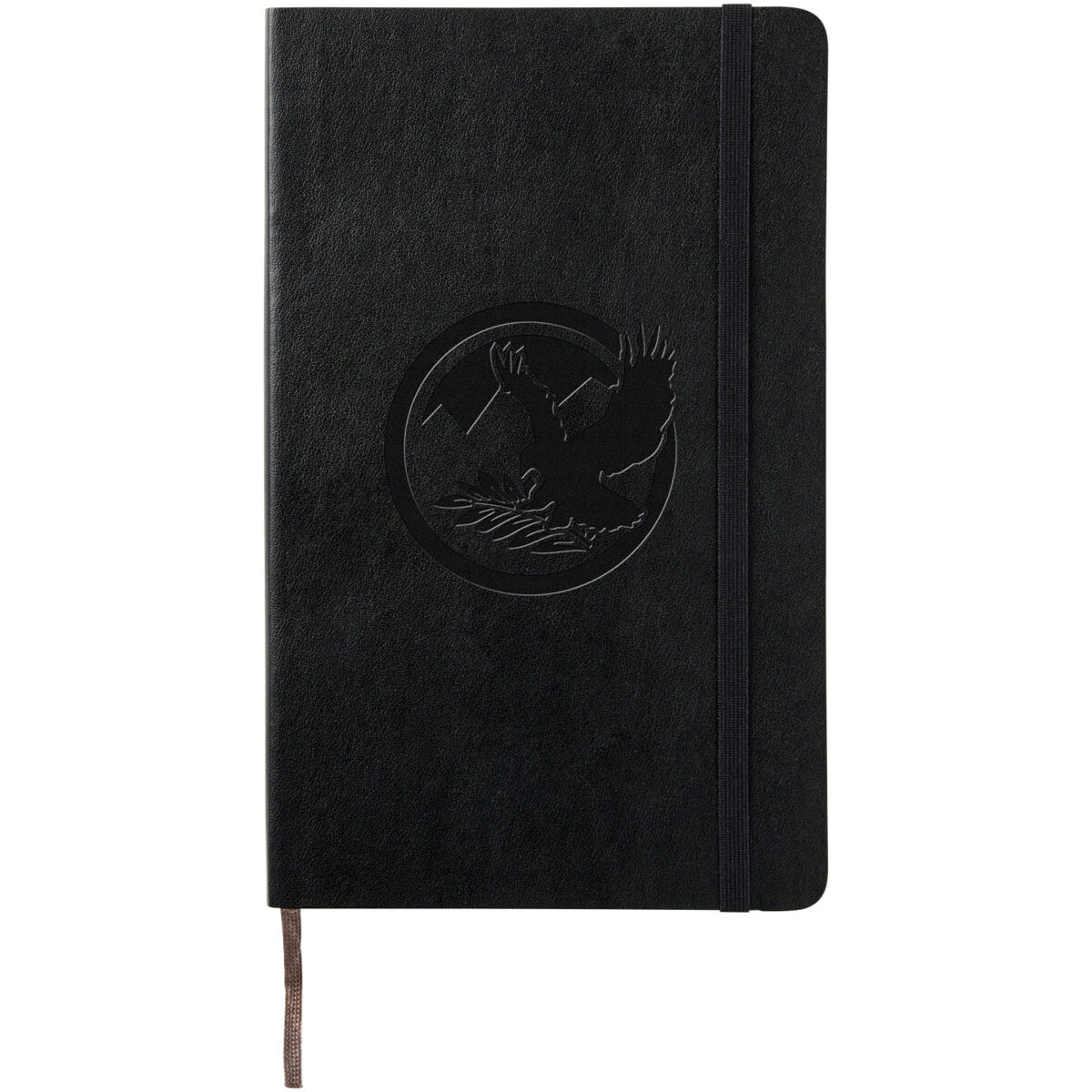 Moleskine Classic L soft cover notebook - plain – Solid black with logo