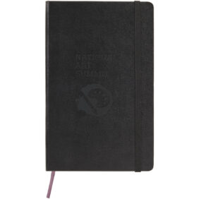 Moleskine Classic L hard cover notebook - dotted – Solid black with logo