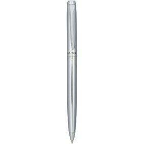 Cepheus ballpoint pen (black ink) – Silver front view