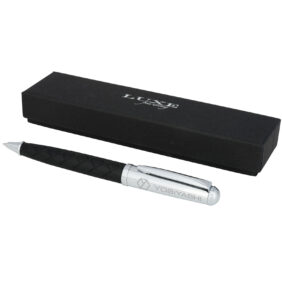 Fidelio ballpoint pen (black ink) – Solid black with logo